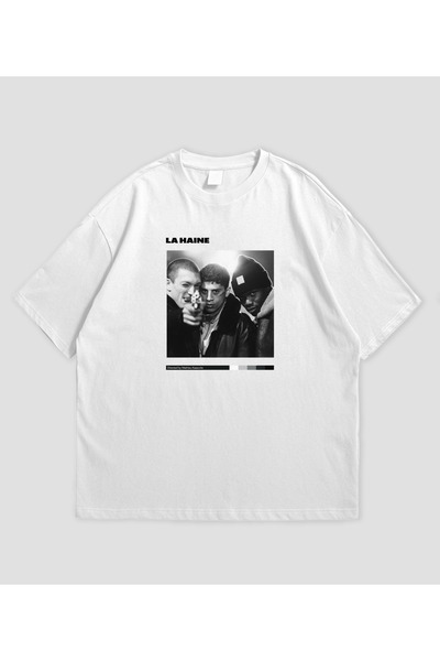 SVART WEAR La Haine Film Printed Oversized Unisex T-Shirt