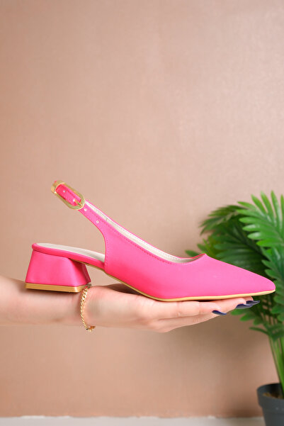 ALEARDO ALEARDİ Pointed Toe Zara Material Strappy Buckle Detailed Women's Sho...