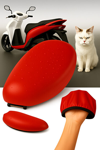 lawrenceshop Husa de scaun pentru motociclete compatibilă cu Xr 600 R, roșu, ...