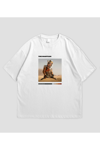 SVART WEAR The Martian Movie Printed Oversized Unisex T-Shirt