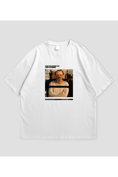 SVART WEAR Filmul Tăcerea Agățărilor cu imprimeu supradimensionat Unisex tricou