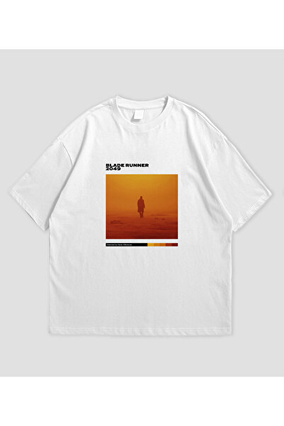 SVART WEAR تي شيرت بليد رانر 2049 فيلم مطبوع قصة فضفاضة للجنسين