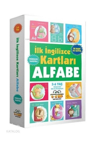 0-6 Yaş Yayınları İlk İngilizce Kartları - Alfabe (3-6 Yaş) Kolektif
