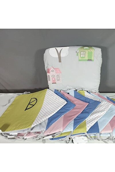 Reiashn House baby bedding set with summer dividers, gray