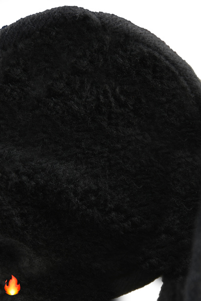 DeepSEA Black Fleece Neck Type Earmuffs – Cold-Proof, Unisex, Winter Ear Warmer 2617796