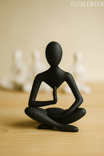 TUTACENTER Yoga Yapan Iskandinav Tarzı Biblo Heykel Figür Dekor Dekorasyon (1...