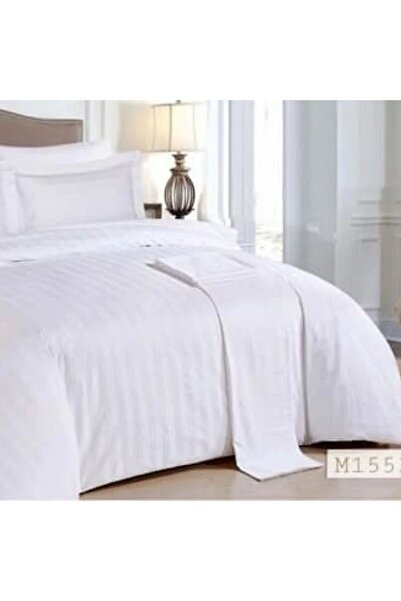 Reiashn Olivia Hotel White Bedspread with Separate Filling, 100% Cotton, Summer Single and a Half Size