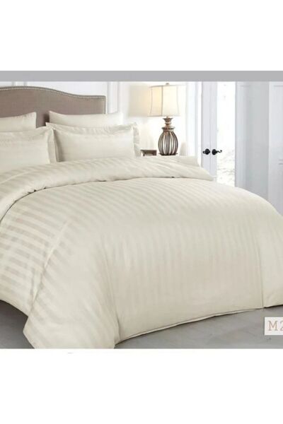 Reiashn Olivia Hotel Bedspread, Dark Off-White, with Separate Filling, 100% Cotton, Summer Single and a Half Size
