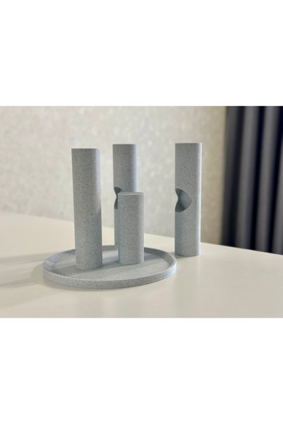 Ossa Marble Patterned Jewelry Stand |   Necklace Bracelet Ring Organizer |   Modern Decorative Jewelry Rack