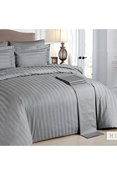 Reiashn Olivia Hotel Bedspread - 003 Gray with Separate Filling, 100% Cotton, Summer Double
