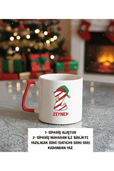 KUPORİA Kişiye Özel Yılbaşı Tasarımlı Lüks Kupa Bardak