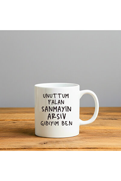 BUTİK-GAMZE12 لا تنسى لا تنسى مطبوع - كوب سيراميك هدية
