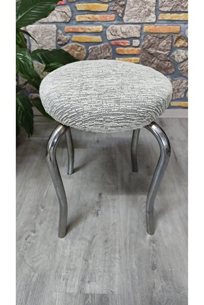 COVER TEKSTİL Stool Cover Jacquard Fabric Wood Shell