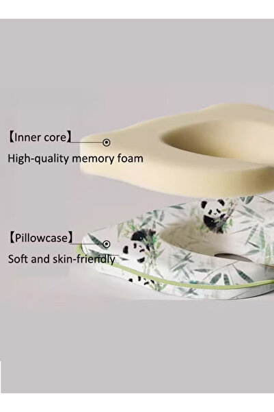 Generic Baby Neck Support Pillow, Baby Head Shaping Pillow, Memory Foam Core, Anti-Flat Head Correction