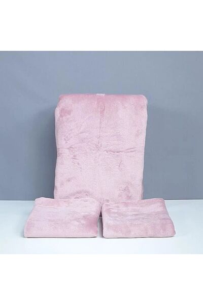 Reiashn 3-piece fitted sheet set, light pink, 100% cotton, single and a half size
