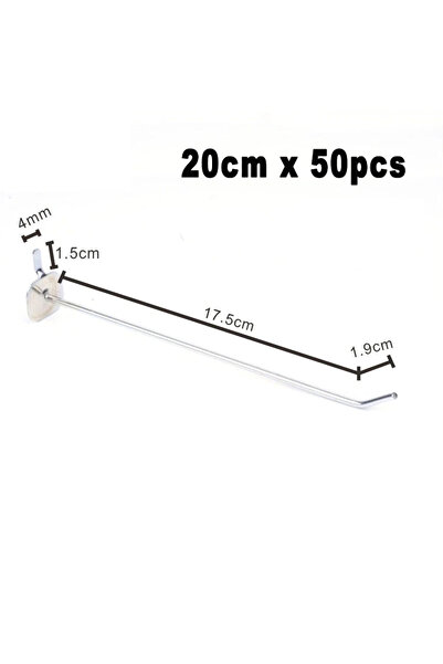 Choice 50 قطعة 20 سم 50 قطعة من خطافات لوحة الأوتاد للمرآب ورشة العمل تخزين ا...