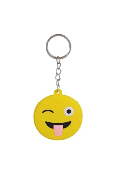 DAsiNU Breloc cu Husa pentru Cheie cu Model Emoji Galben 05cm