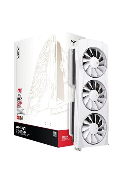 XFX Video card Quicksilver AMD Radeon RX 9070XT White Magnetic Air Edition, 16GB GDDR6, 256-bit