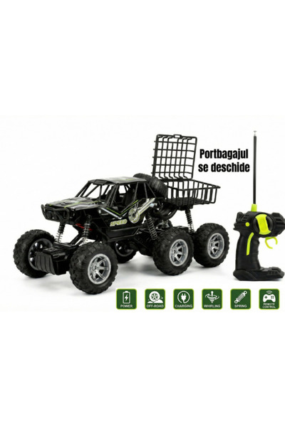 OEM RC Off-Road Vehicle 6x6, Dimensions 48×18×25 cm, Radio Control and Articulated Suspension