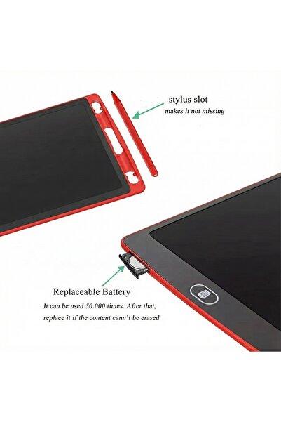 OEM Red Panel LCD Graphics Tablet Creativity Drawing and Digital Notes