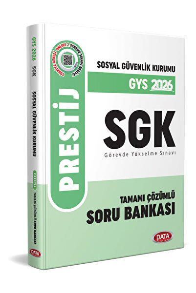 Data Yayınları 2026 Sosyal Güvenlik Kurumu SGK GYS Prestij Çözümlü Soru Bankası