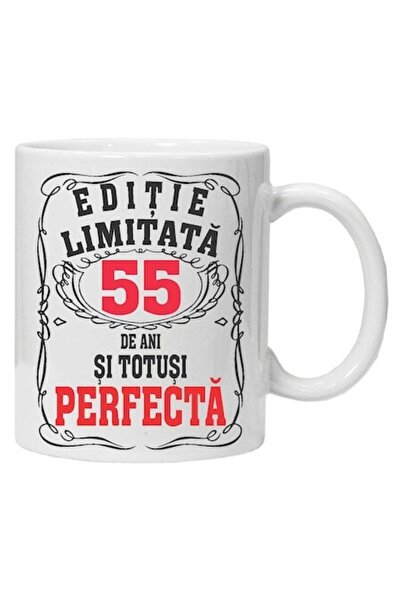 CRD PRINT Cană personalizată cu textul „ediție limitată - perfectă”, 55 de an...