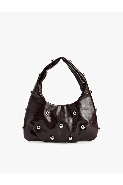 Koton Stone Detailed Faux Leather Bag