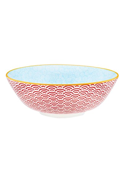 BJORN Set of 6 Soup Bowls, porcelain - Pattern Color collection, 1.2 L