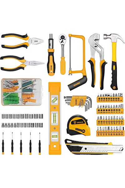 Xess 228-Piece Socket Wrench Auto Repair Tool Set with Plastic Toolbox