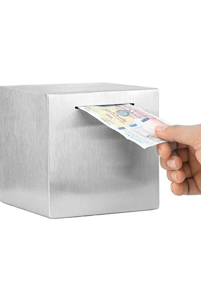 Beauenty صندوق توفير النقود من الفولاذ المقاوم للصدأ (حصالة روبيك)