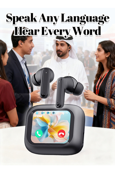 Generic ANC Bluetooth Earbuds with Touchscreen: Real-Time Translation for Business & Travel