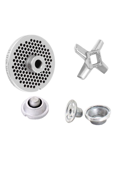 DOĞAN ÇİFTEL Kıyma Makine Aynası Bıçağı İçli Köfte Aparatı TAKIM 12/3,5