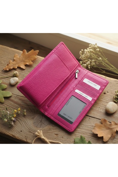 PASSTELL %100 Hakiki Deri Unisex Telefon Koymalı Cüzdan El Portföyü