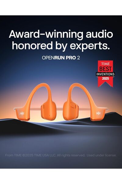 Shokz OpenRun Pro 2 Bone Conduction Open-Ear Bluetooth Sport Headphones