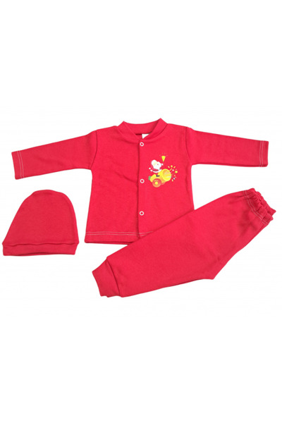 Bubu Kids Creations Costum de Crăciun pentru bebeluși, format din 3 piese -