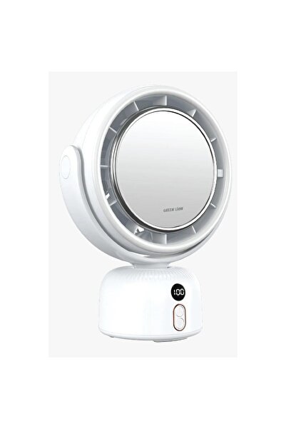 Green Lion مروحة مرآة المكياج مع ضوء LED و 5 مستويات للتحكم في السرعة