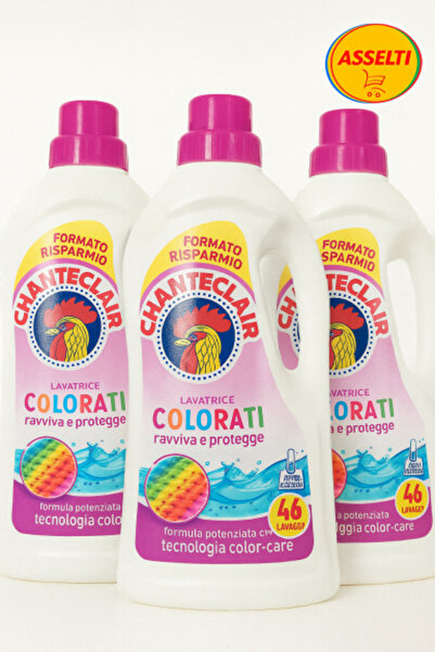 Chanteclair Set ASSELTI® Origin Italia – 3 x Colorati, 46 spălări, detergent ...