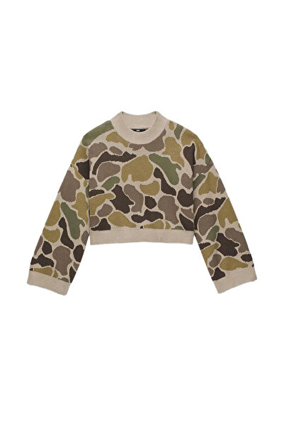 Vans Cammile Camo Kamuflaj Kadın Sweatshirt