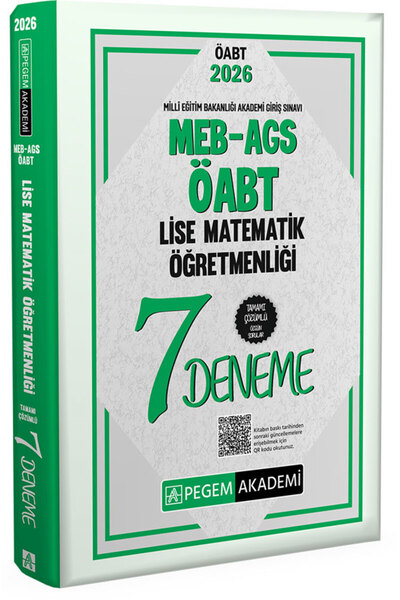 Pegem Akademi Yayıncılık 2026 MEB AGS ÖABT Lise Matematik Öğretmenliği Tamamı...