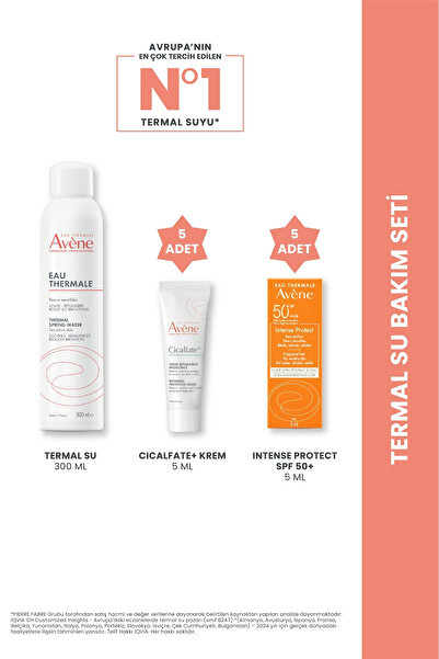 Avene Termal Su Bakım Seti (Cicalfate Krem + Güneş Kremi) Hediyeli