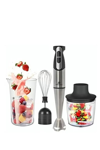 TOSCANA U Hand blender, electric hand blender, 4-in-1 portable blender, chopper, mixer, 850W, 500ml capacity