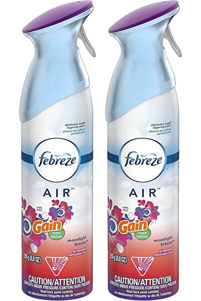 Febreze Air Refresher with Gain Moonlight Breeze Scent, 8.8 oz per Bottle - Pack of 2