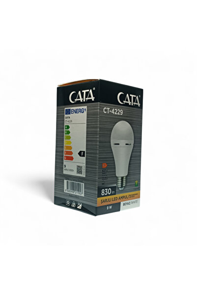 Cata CT-4229 9W BEYAZ IŞIK ŞARJLI LED AMPUL E27 DUY 6400K 830lm