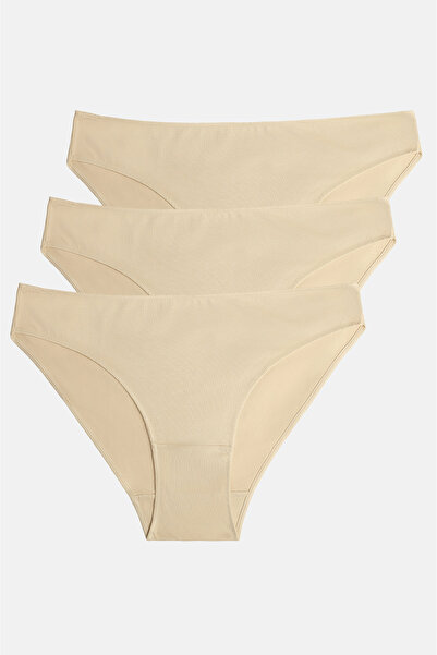 SUWEN 3'lü Pamuklu Basic Normal Bel Slip Külot