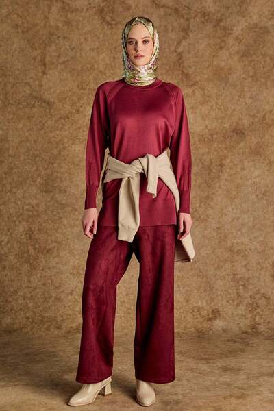 Setrms Süet Boru Paça Pantolon