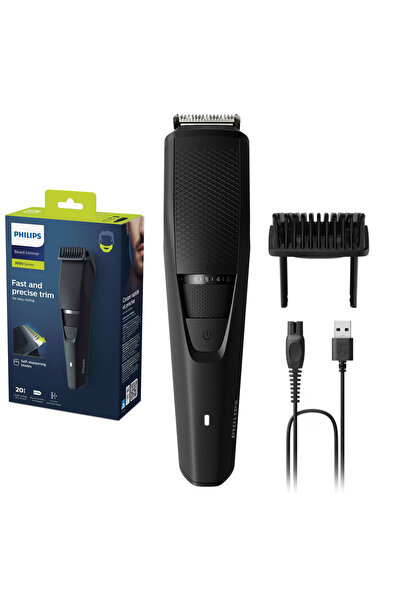 Philips Aparat de tuns barba BT3234/15, Lame din otel inoxidabil cu ascutire ...