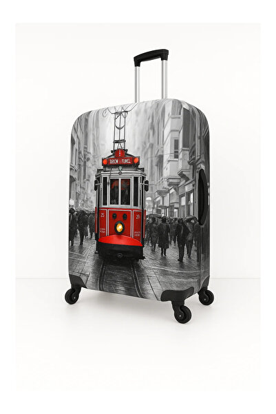 Trink Çanta Kumaş Valiz Kılıfı Ve Bavul Kılıfı (54-Taksim 2) Kabin Kabin