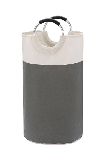 Lawazim Waterproof Laundry Basket Grey 82L - Collapsible Large Fabric Hamper