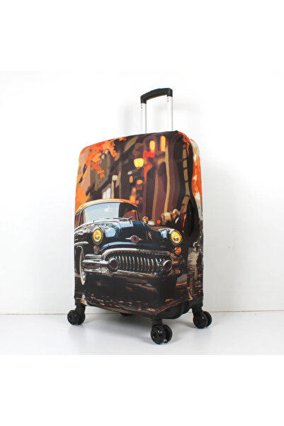 Trink Çanta Fabric Suitcase Cover and Luggage Cover (104-Antique) Cabin