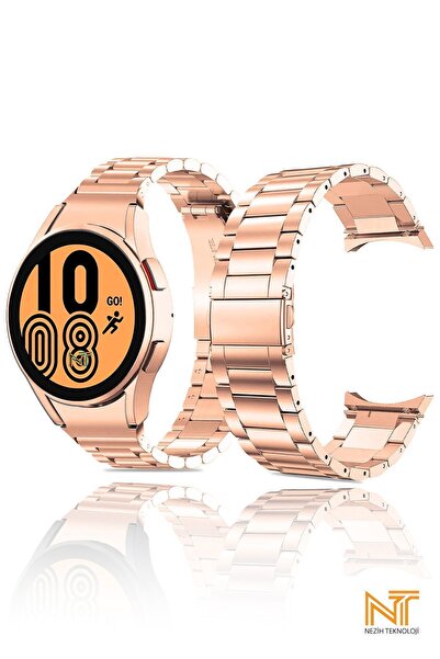 Nezih Case For Samsung Galaxy Watch 4 5 6 7 Fe 40 44mm Classic 42 43 46 47mm Compatible Watch 5 Pro 45mm Metal Band